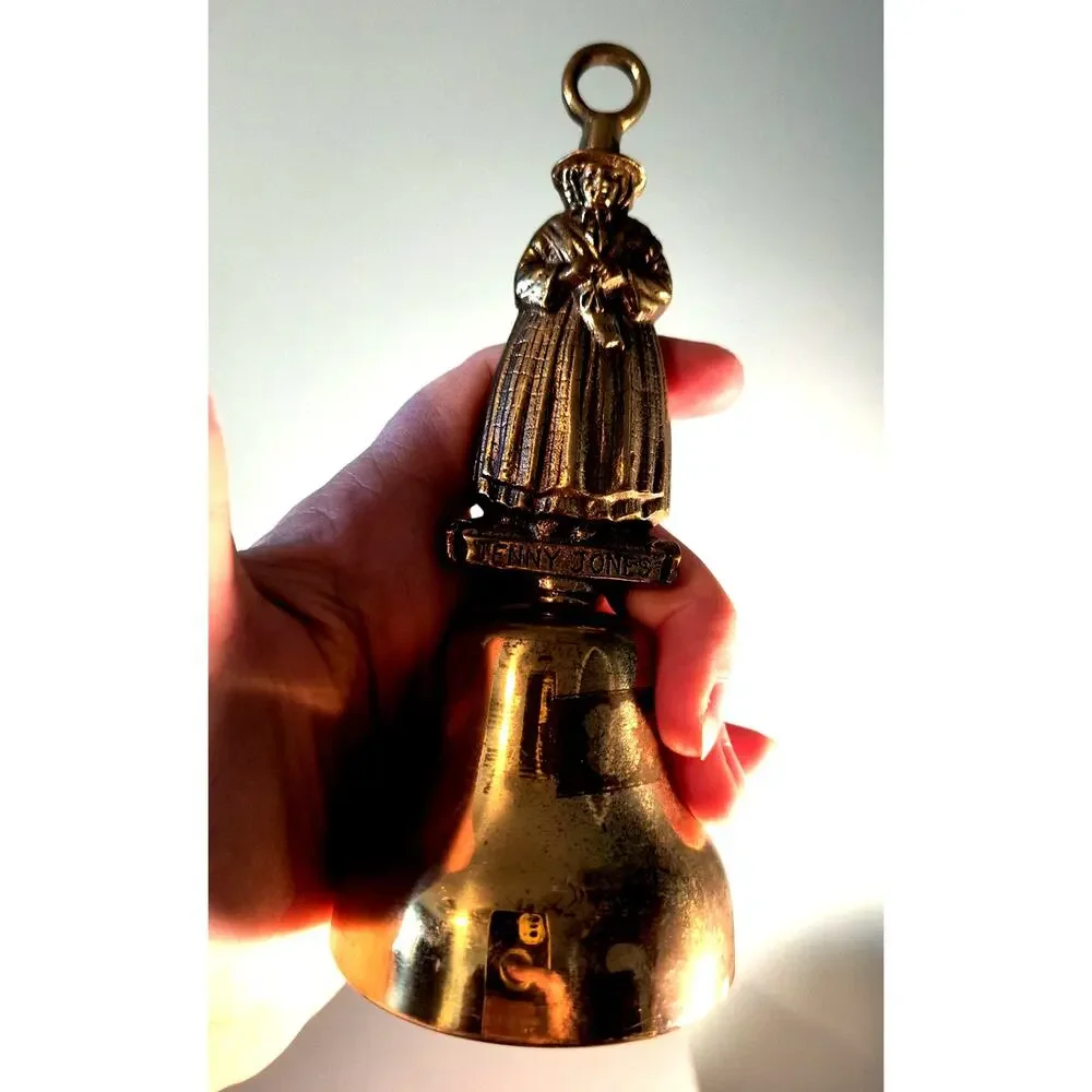 902.  Brass Hand Bell Jenny Jones Celtic Lady Southern Belle